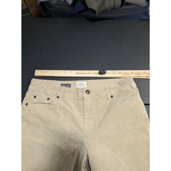 St Johns Bay Corduroy Jeans Brown Straight Leg Women's  12P - Picture 7 of 8